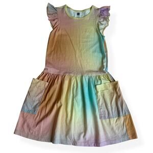 Tea Collection Pastel Flutter Sleeve Pocket Dress Girls 7